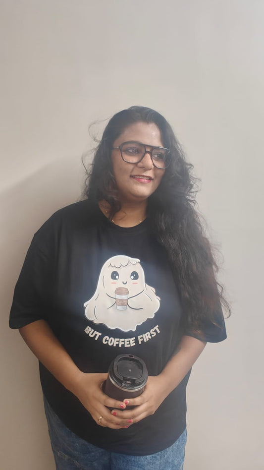 But Coffee Fisrt (Women’s Oversized T-shirt)