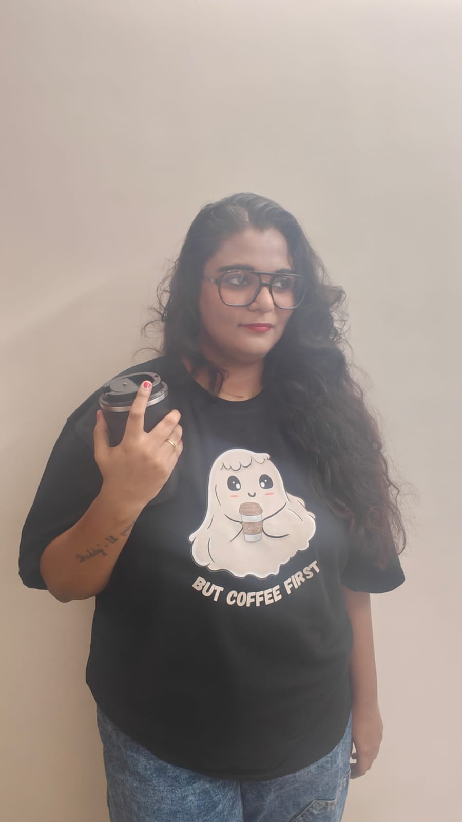 But Coffee Fisrt (Women’s Oversized T-shirt)